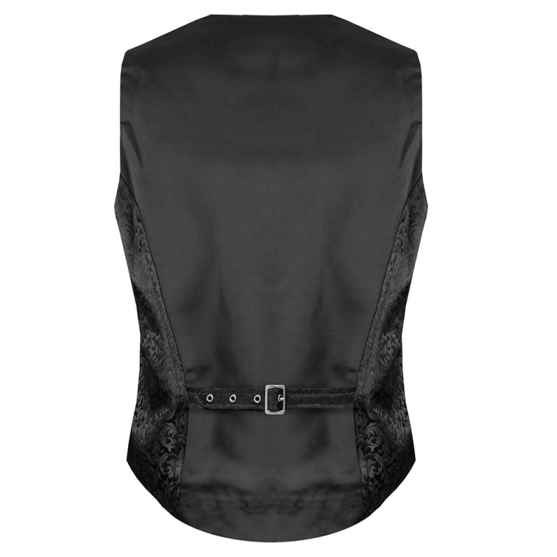 Pentagramme Salvatore Black Mens Waistcoat 